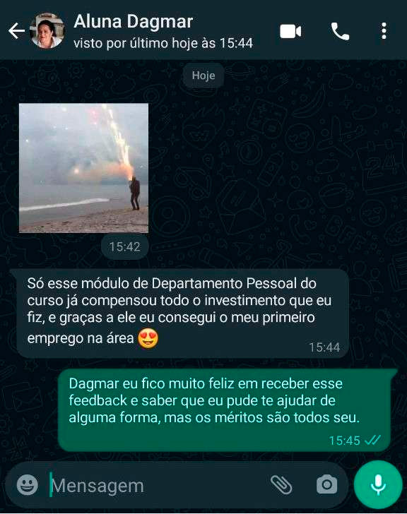 Dagmar conta como conseguiu seu primeiro emprego na área